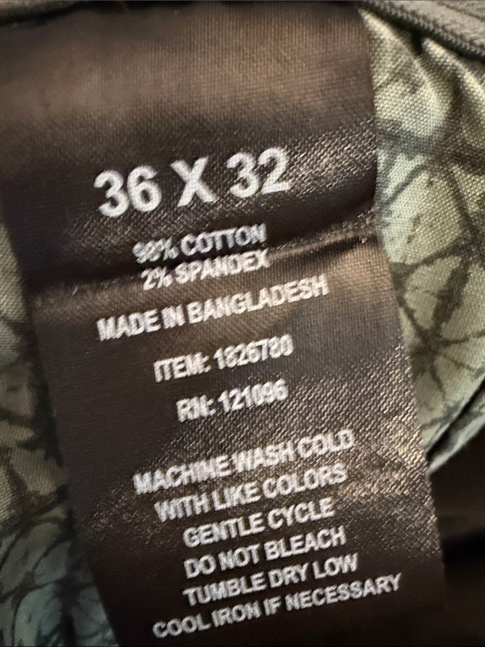 English Laundry Men’s 36x32 Olive Green Stretch Straight Leg 5 Pocket Pants - Picture 7 of 7